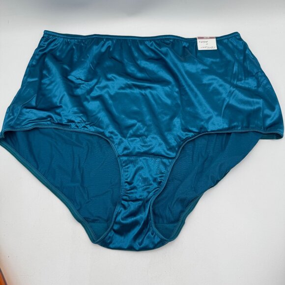 Vintage 90's Lane Bryant Intimat Shiny Satin High Leg Brief bikini Panty glossy - Picture 1 of 16